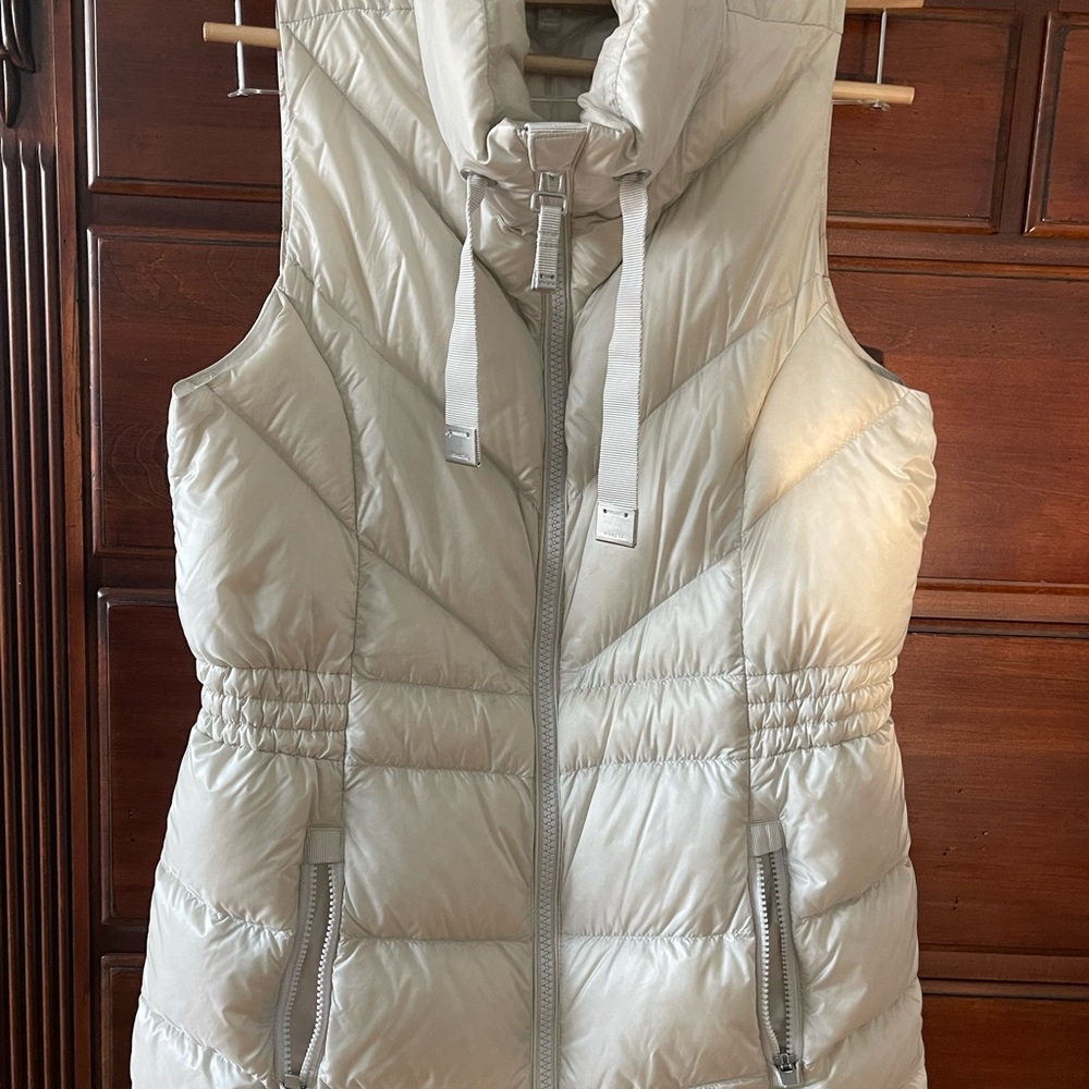 Athleta Beige Quilted Vest